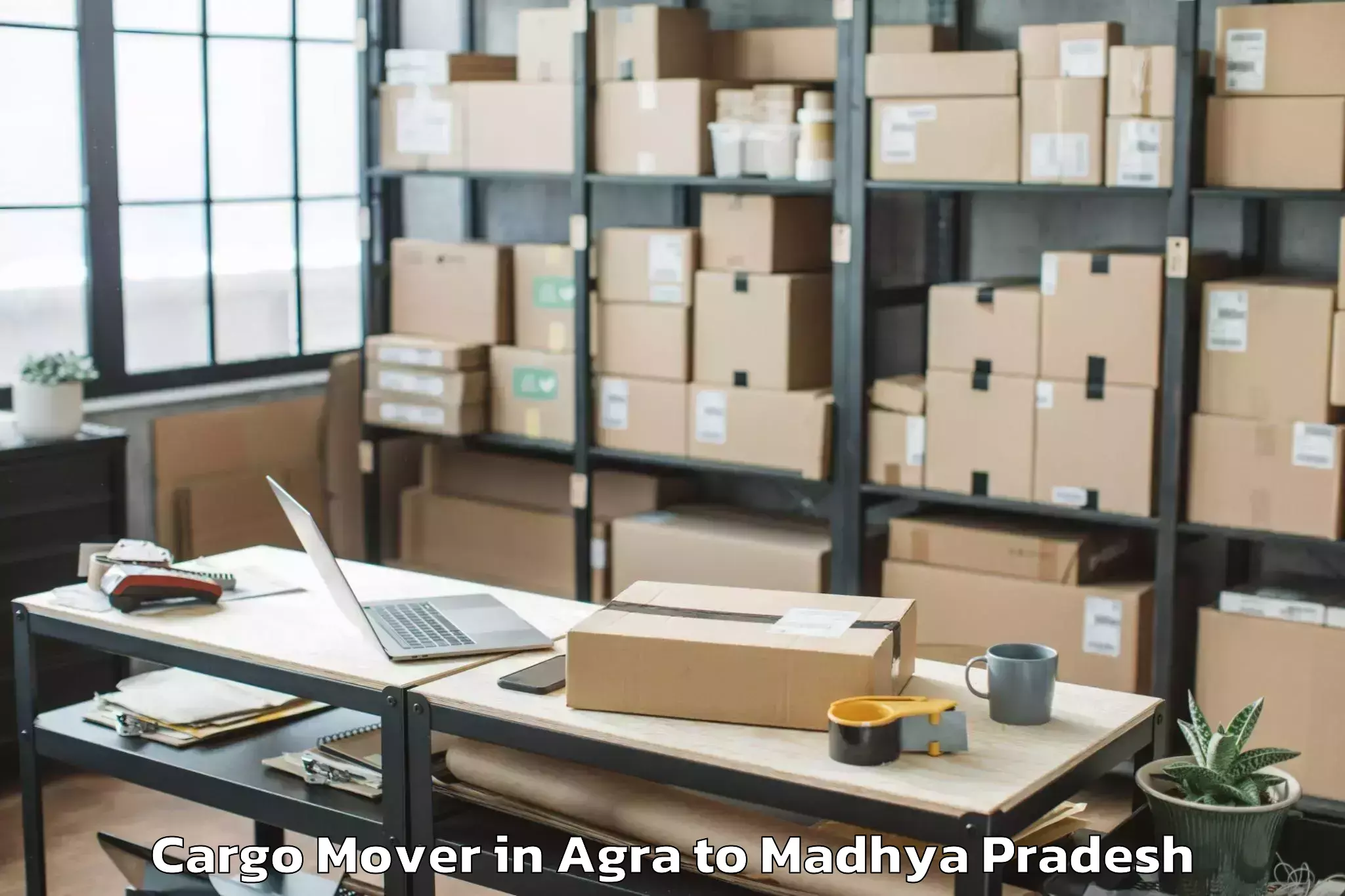 Top Agra to Dhamnod Cargo Mover Available